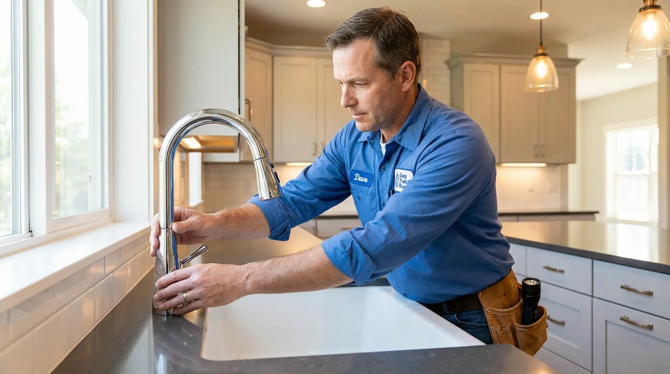 Kitchen faucet installation by Johns Plumbing LLC in Toa Baja