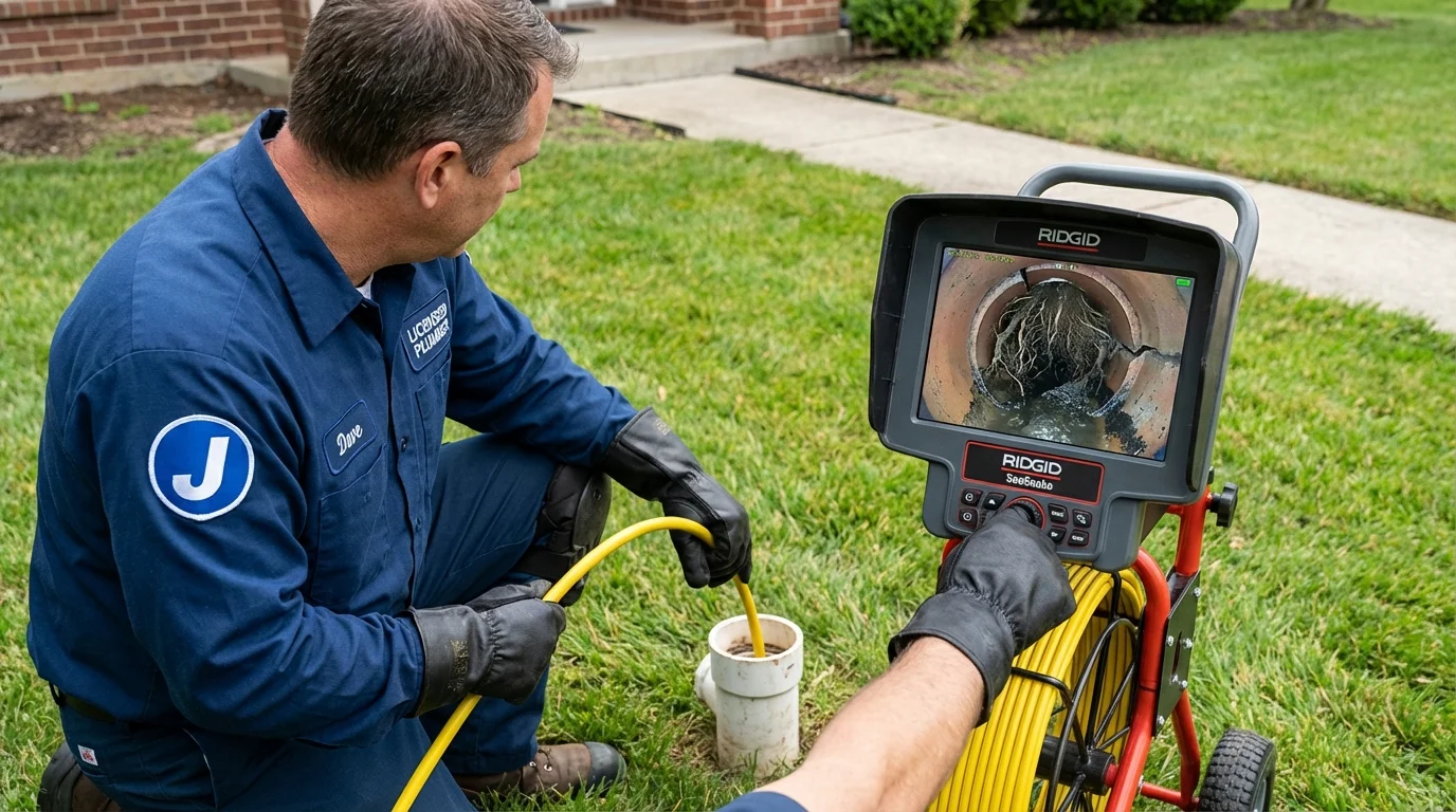 Sewer camera inspection being performed by Johns Plumbing LLC in Toa Baja