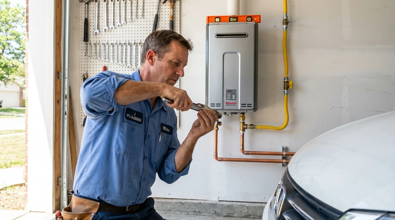 Tankless water heater installation by a Johns Plumbing LLC plumber in Toa Baja
